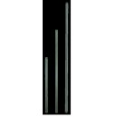 Tuyau de raccordement Inox ½", 100 cm, droit, f/m